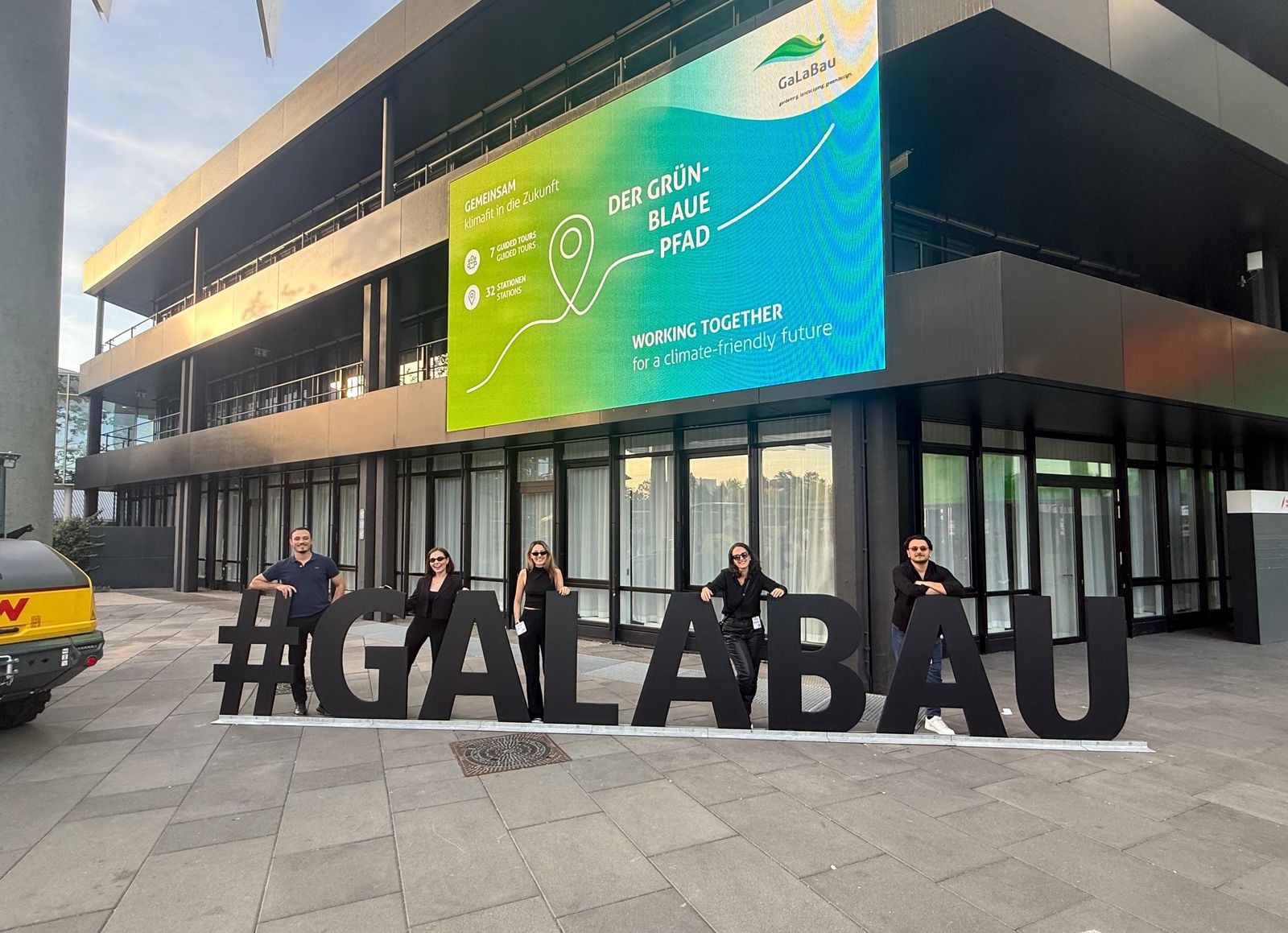 The PTM Project team at the GaLaBau 2026 entrance